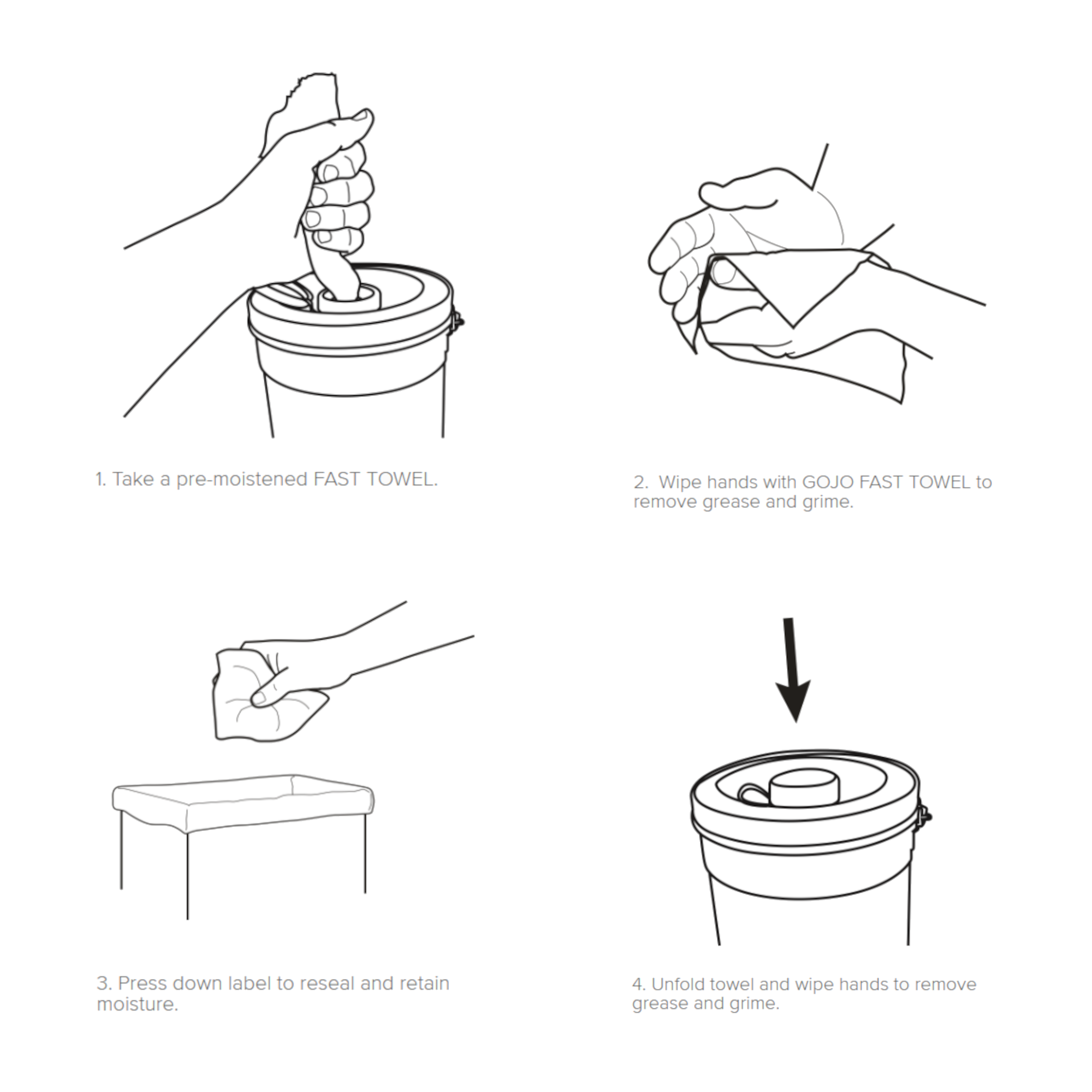 GOJO® Scrubbing Towels - Canister