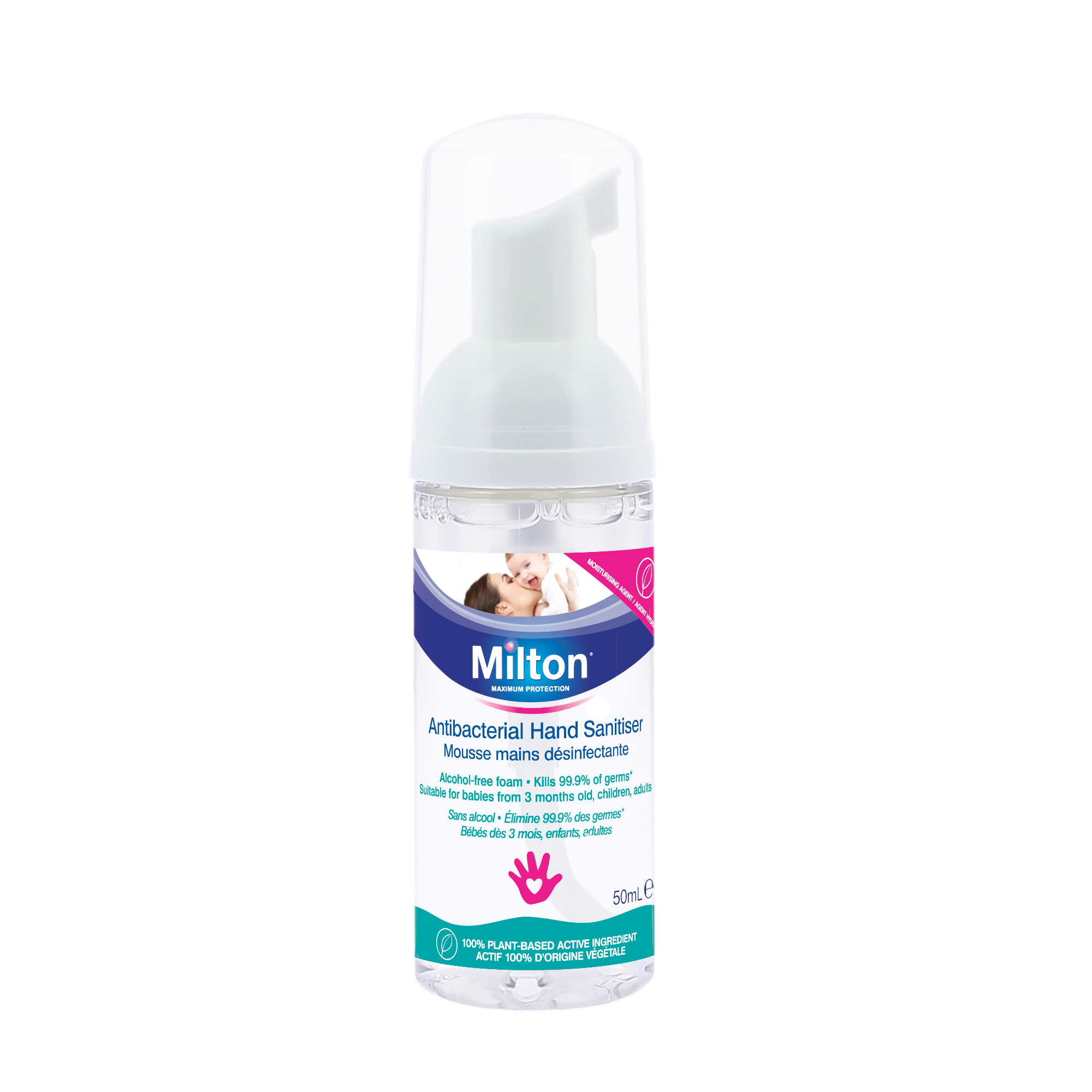 MILTON Antibacterial Non-Alcohol Hand Sanitizer Foam (50ml)