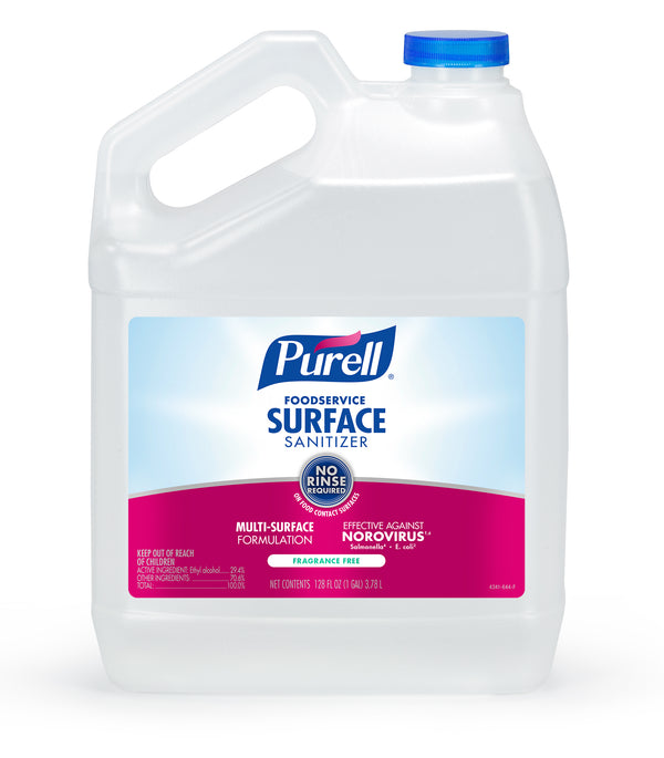 Purell Foodservice Surface Sanitizer 1 Gallon Refill Fragrance Free