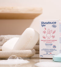[BUY 1 GET 1 FREE] Rivadouce Bébé Lipid-Enriched Cleansing Bar (Pain Nettoyant Surgras Bébé) 85G