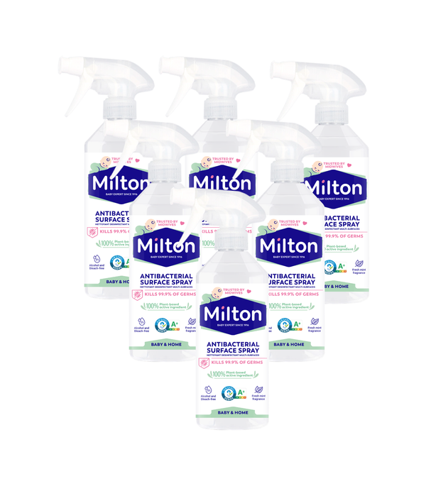 MILTON Multi-Surface Antibacterial Disinfectant (500ml) - Pack of 6