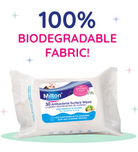 MILTON Antibacterial Surface Wipes (30 wipes) - Pack of 7
