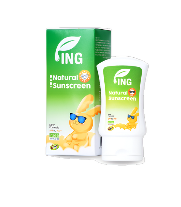 [BUY 1 GET 1 FREE] ING Organic Baby Natural Sunscreen SPF50 45ml