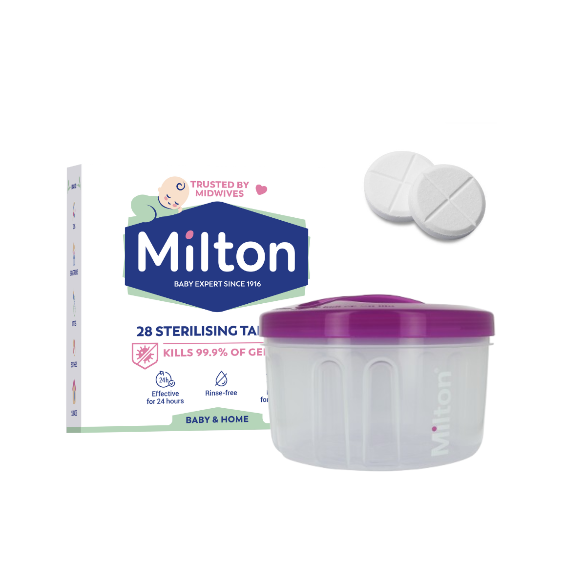 MILTON Combi Steriliser (5L) FREE Plastic Tongs Sterilizing Tablets)