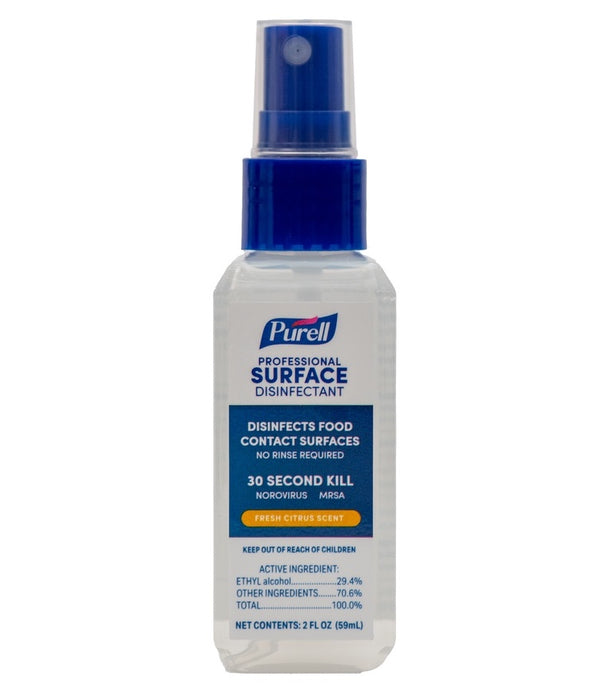PURELL® Professional Surface Disinfectant 59ml Spray Bottle With Cap (Pack of 6)