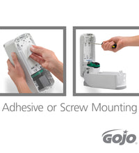 ISE International Singapore_GOJO® ADX-7™ Dispenser installation, adhesive or screw mounting