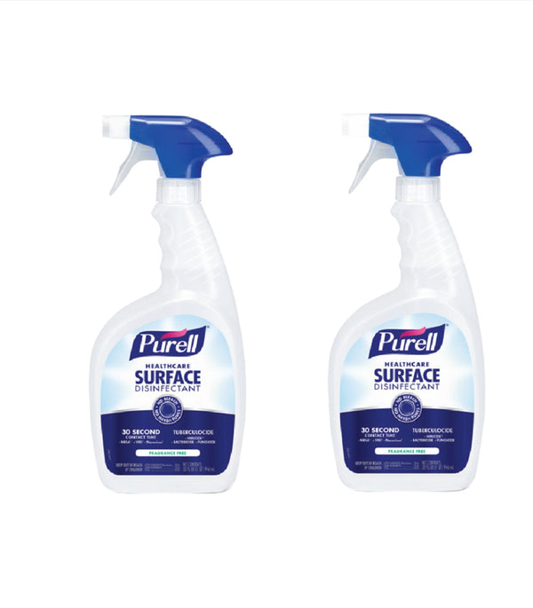 PURELL® Professional Surface Disinfectant - 32 fl oz Capped Bottle Duo Pack (with 1 piece Spray Triggers in Pack)