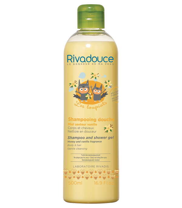 Scenze Singapore Rivadouce Loupiots Honey and Vanilla Shampoo and Body Wash (Shampooing Douche Miel et Vanille) 500ml