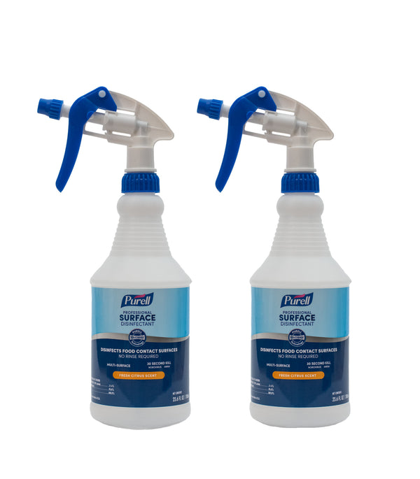 PURELL® Professional Surface Disinfectant - 700ml Capped Bottle  (with Spray Trigger) - Pack of 2