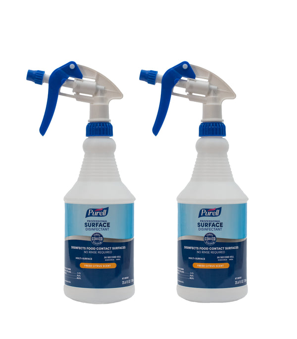 Pack of 2 - PURELL® Professional Surface Disinfectant - 700ml Capped Bottle  (with Spray Trigger)